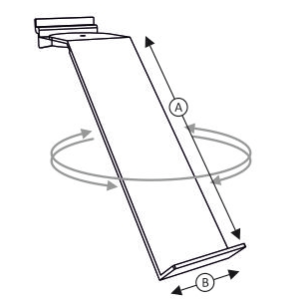 Schoendisplay frontstop - Joalpe