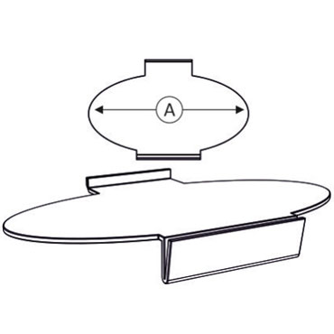 Schoenschap ovaal +kaarthoude - 0400100829W - Joalpe