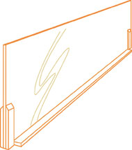 Tego verdeler glad 45mm hoog - Joalpe