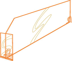 Verdeler met front 120mm hoog - Joalpe