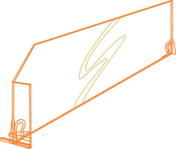 Verdeler met front 120mm hoog - Joalpe