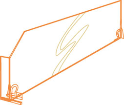 Verdeler met front 120mm hoog - Joalpe
