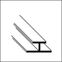 Snap-On profiel zelfklevend 1000mm - 0560201124W - Joalpe