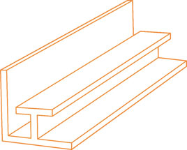 Snap-On profiel met front smal Magnetisch 1000mm - 0560201125W - Joalpe