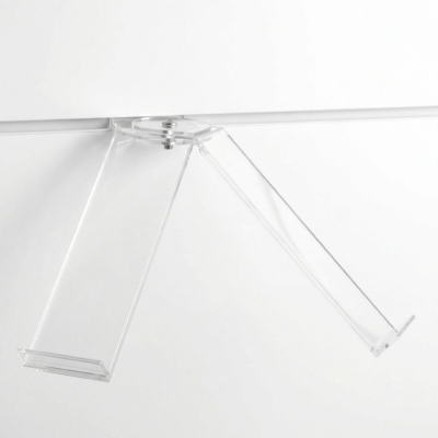Schoendisplay dubbel frontstop