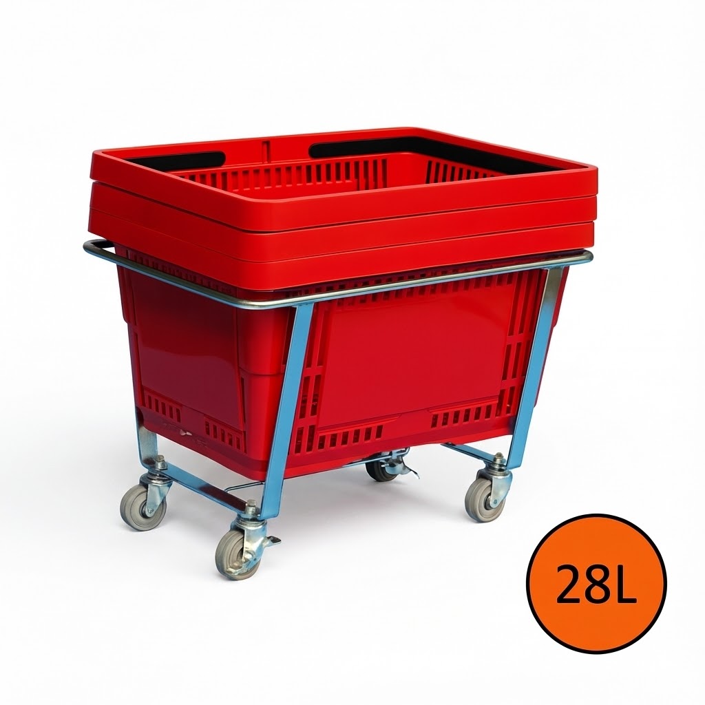 Trolley winkelmand 28L - 0670401918 - Joalpe